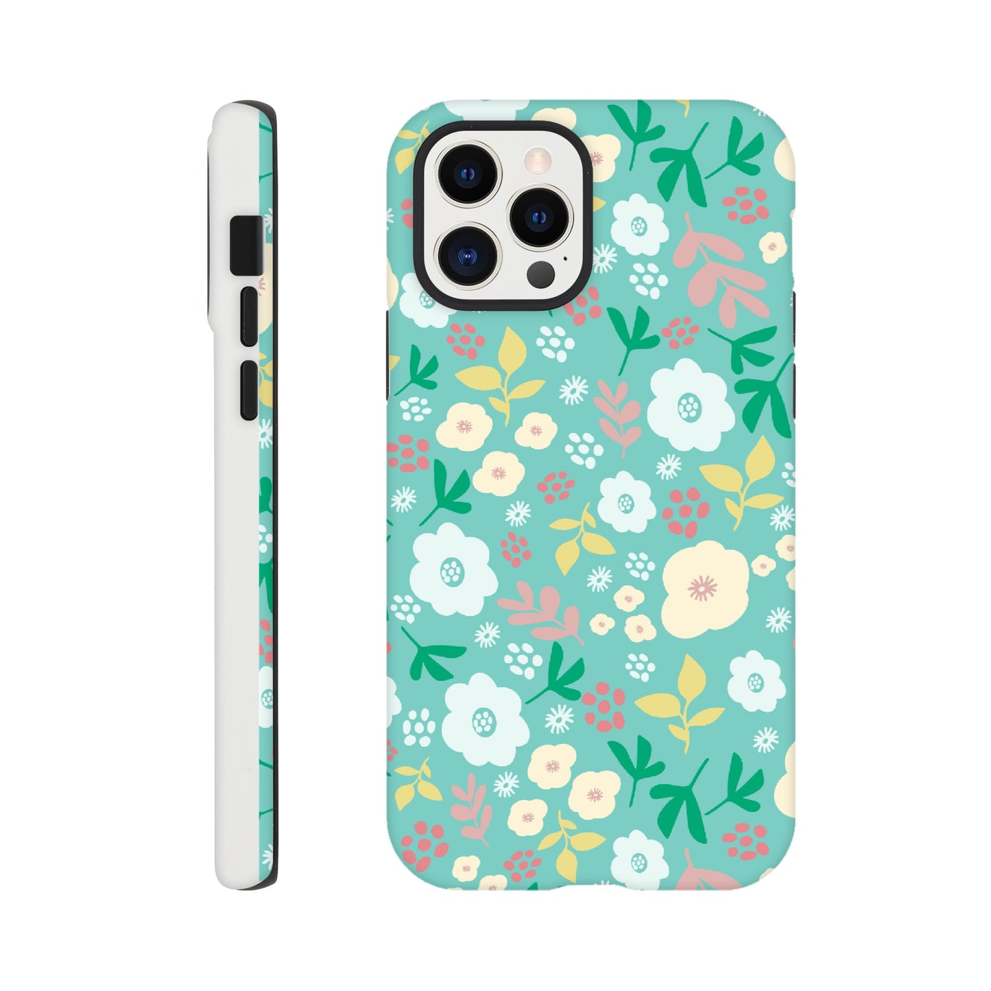 Spring Flowers on Green - Phone Case