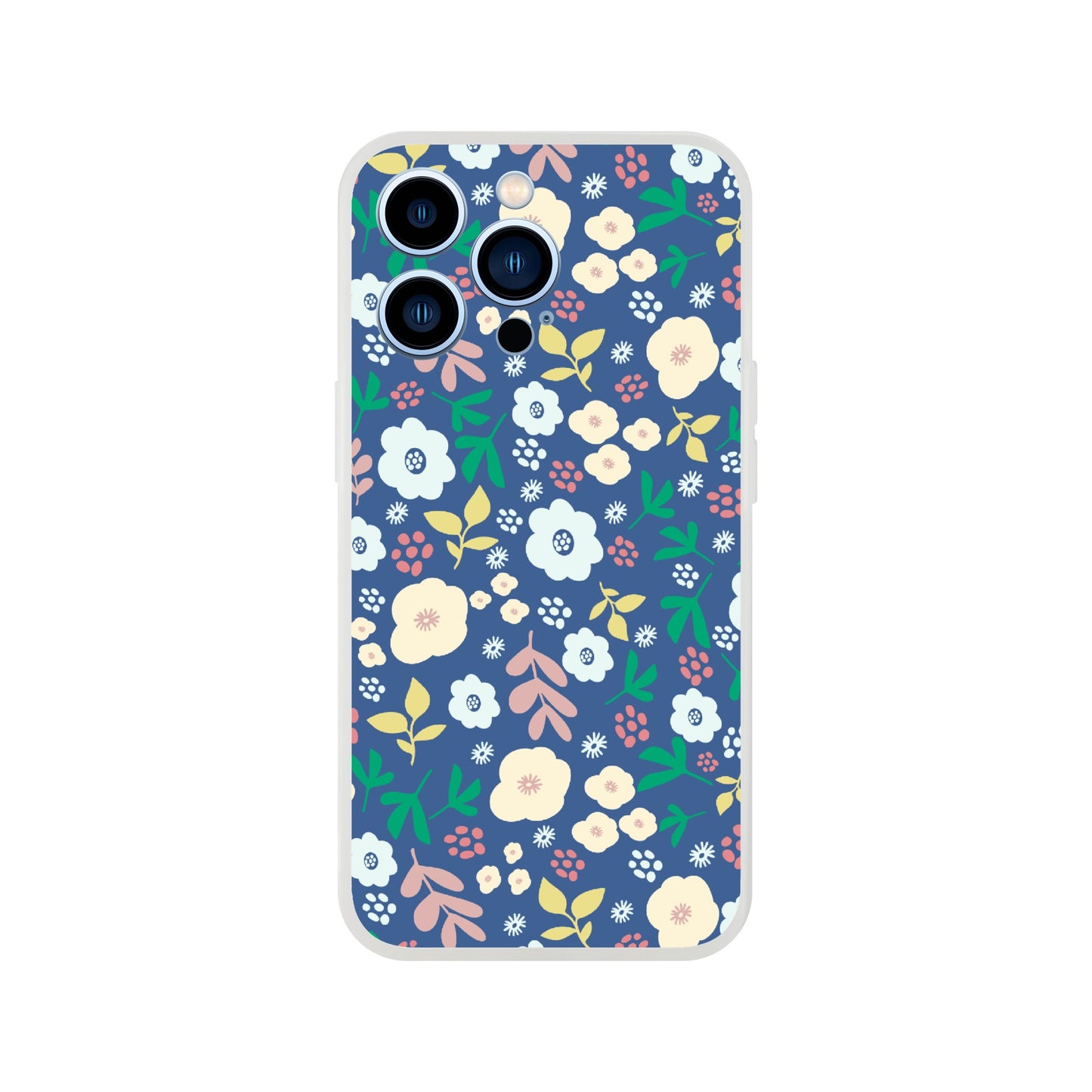 Spring Flowers on Blue - Phone Case