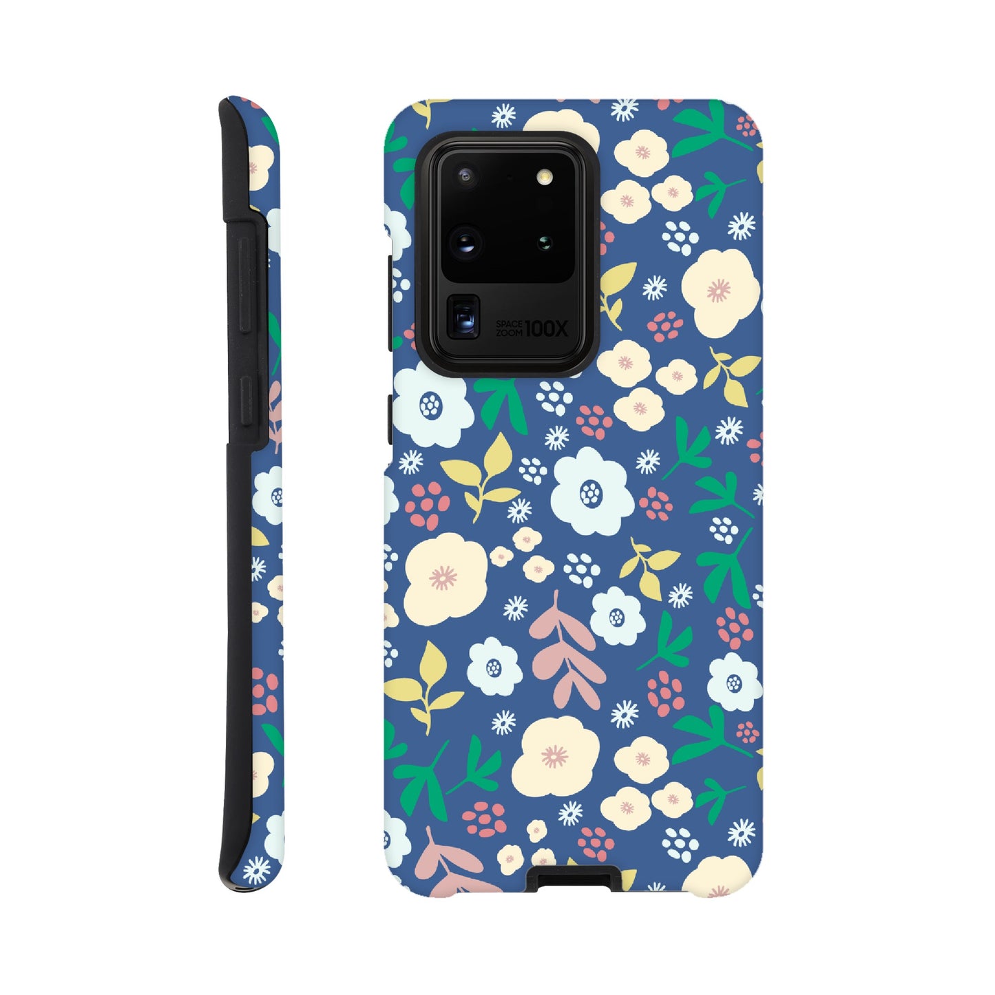 Spring Flowers on Blue - Phone Case