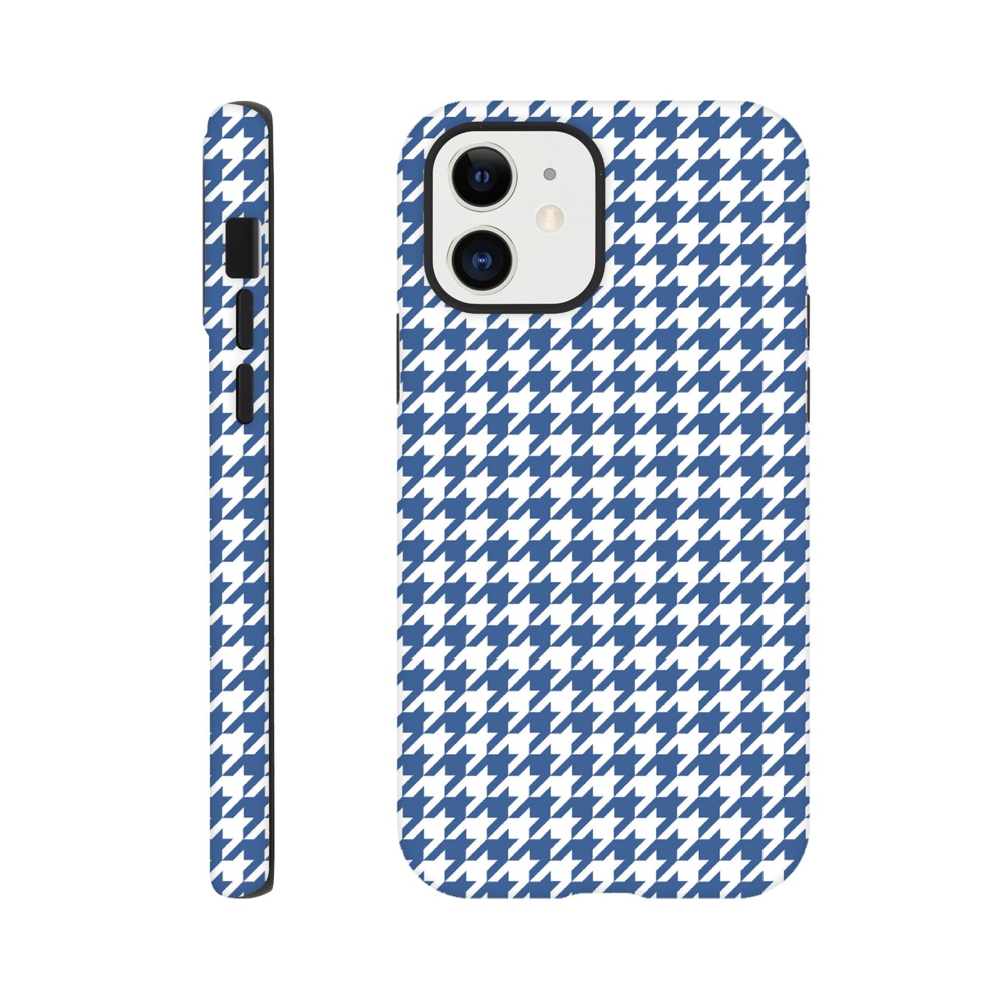 Houndstooth Pattern in Integra Blue - Phone Case