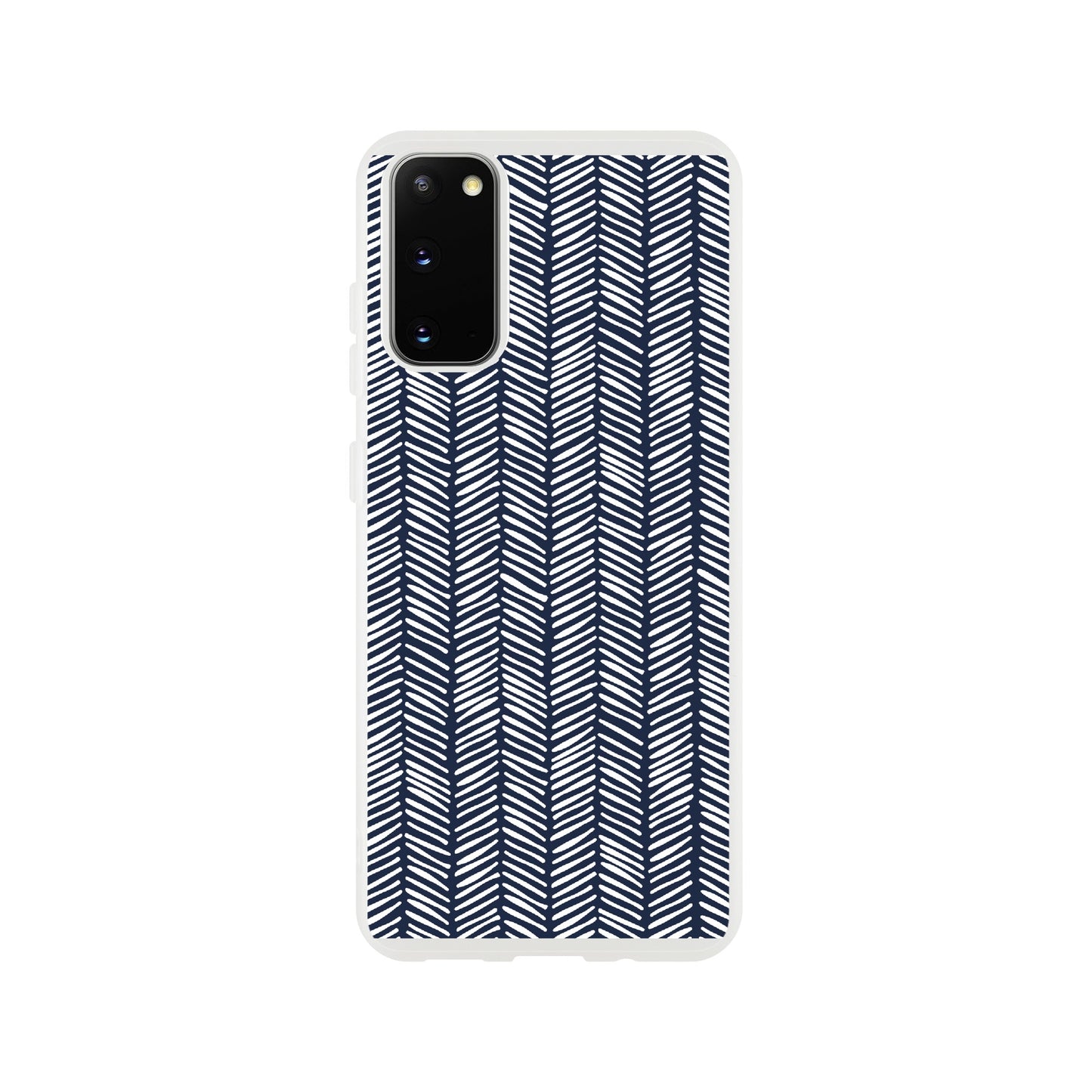 Herringbone Pattern in Navy Blue - Phone Case