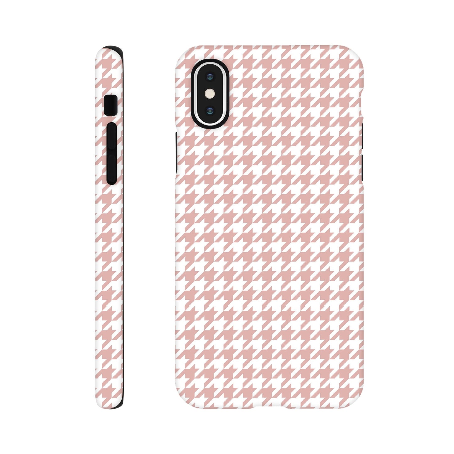 Houndstooth Pattern in Pink - Phone Case