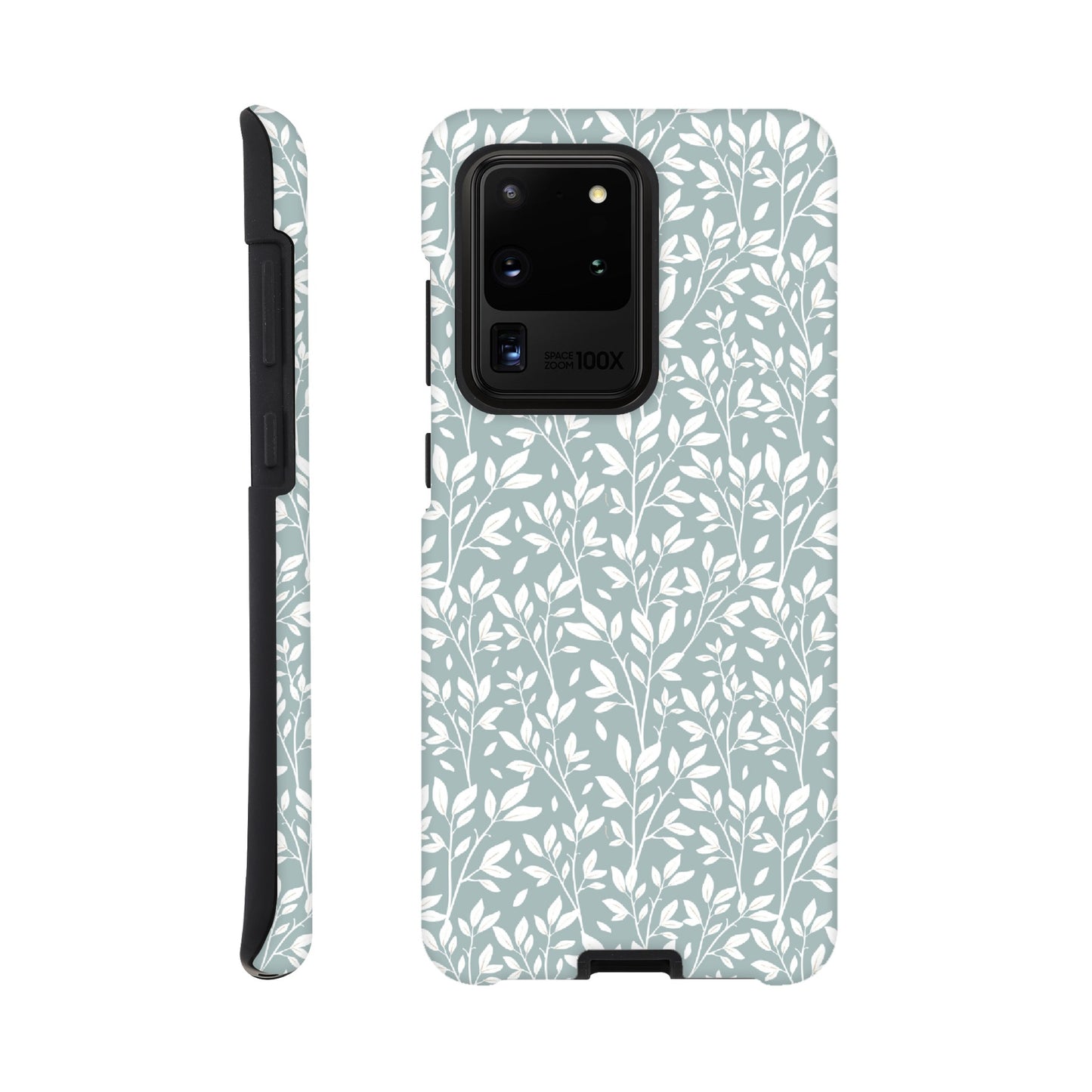 Sage Green Botanical Leaves Phone Case - Stylish & Protective