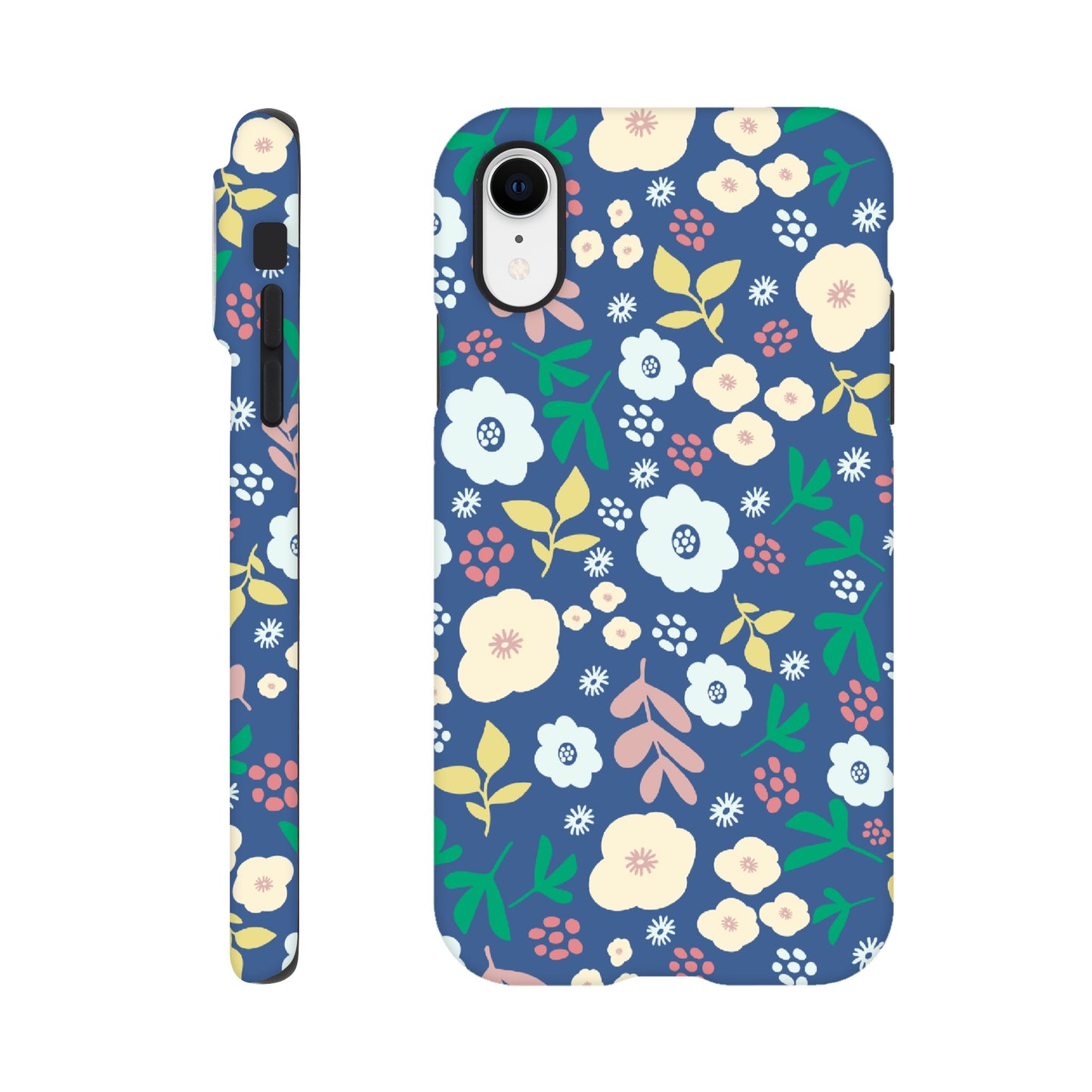 Spring Flowers on Blue - Phone Case