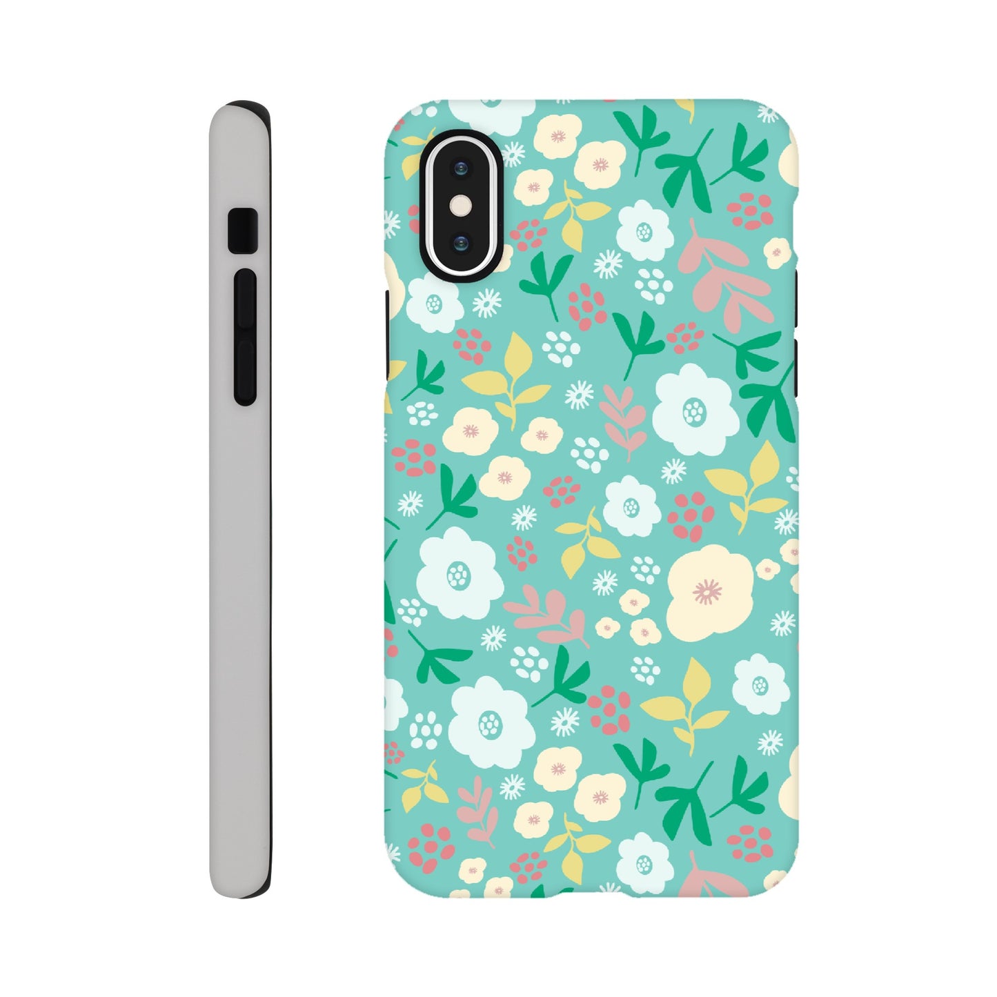 Spring Flowers on Green - Phone Case