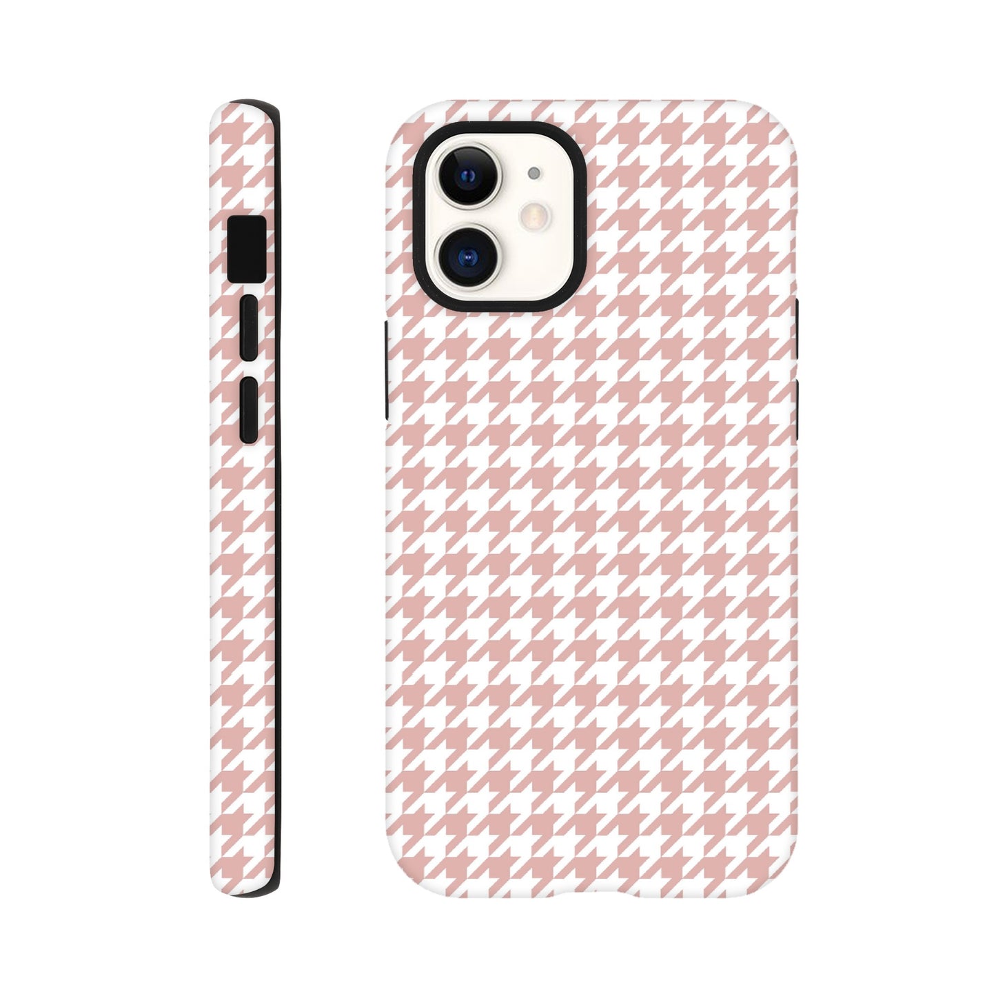 Houndstooth Pattern in Pink - Phone Case