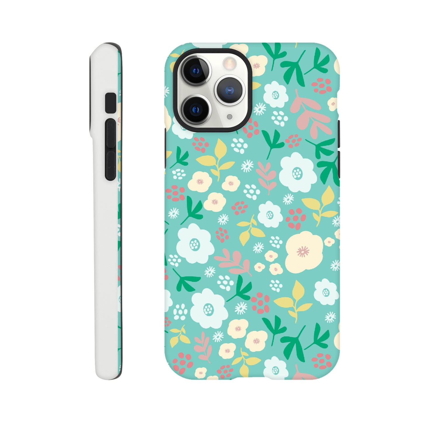 Spring Flowers on Green - Phone Case