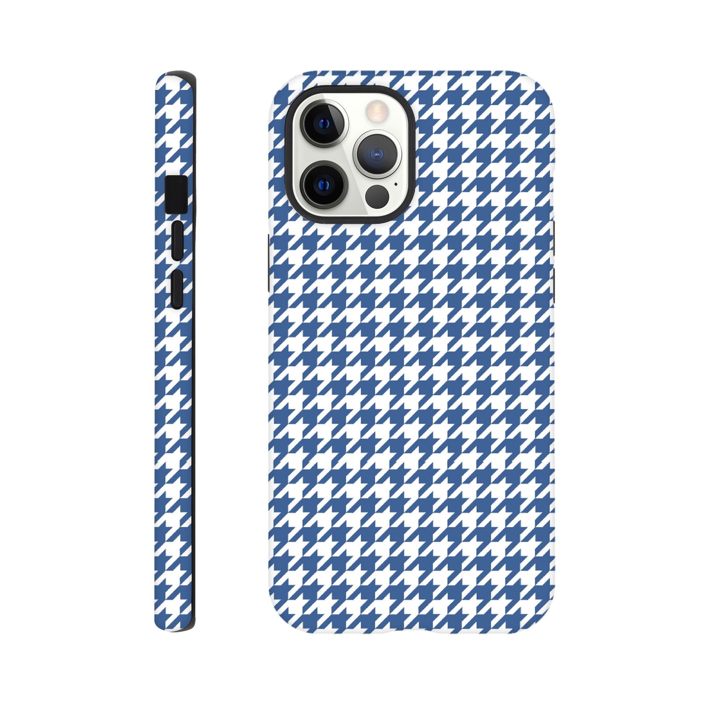 Houndstooth Pattern in Integra Blue - Phone Case