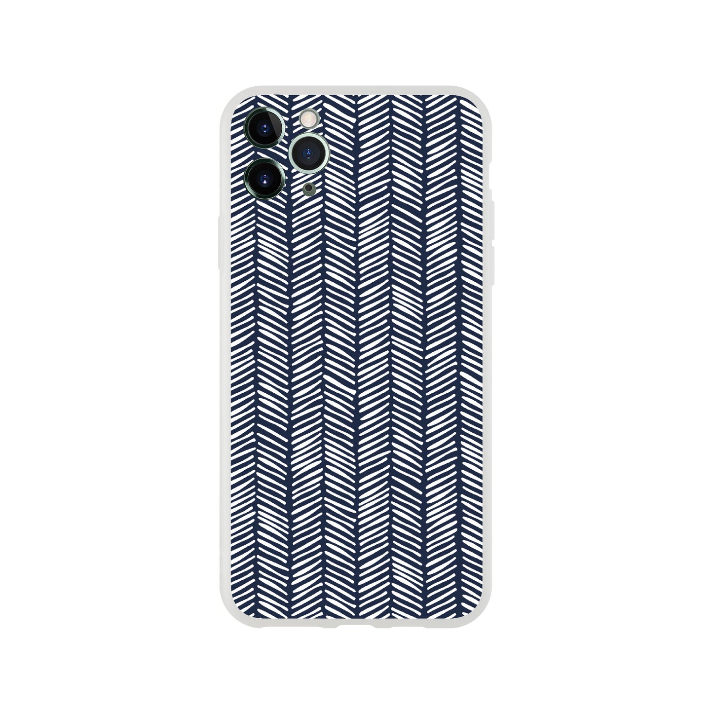 Herringbone Pattern in Navy Blue - Phone Case