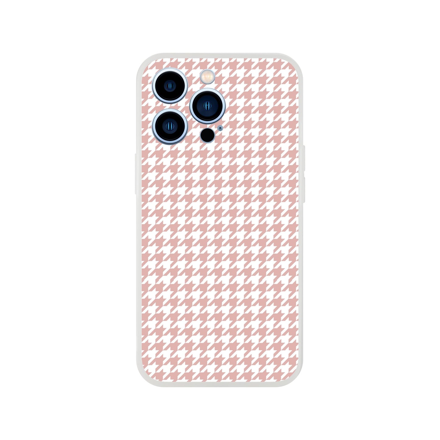 Houndstooth Pattern in Pink - Phone Case