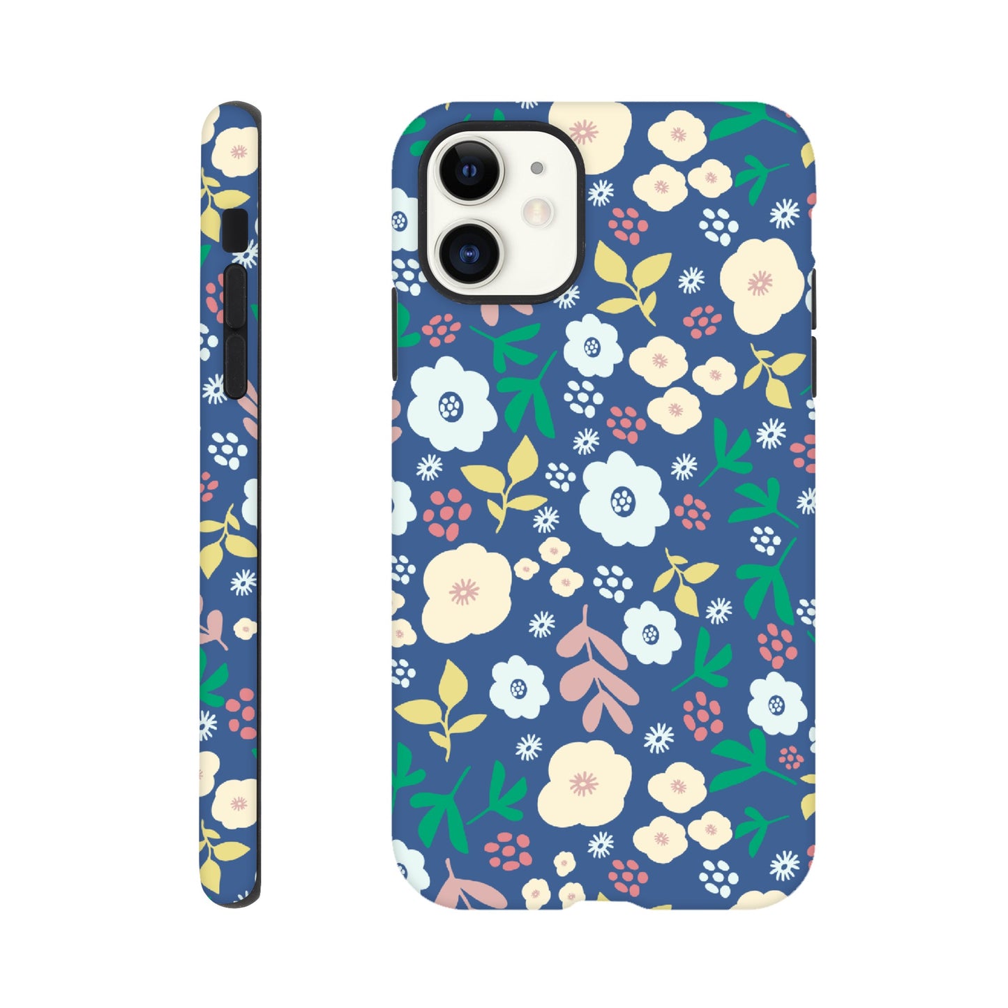 Spring Flowers on Blue - Phone Case