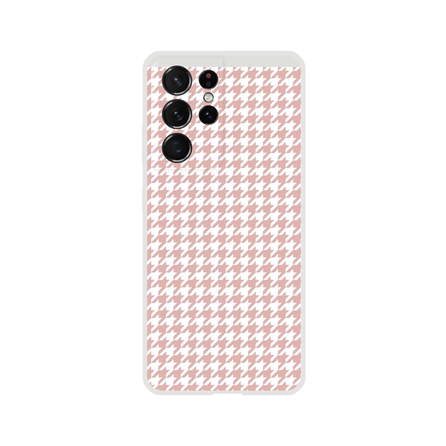 Houndstooth Pattern in Pink - Phone Case