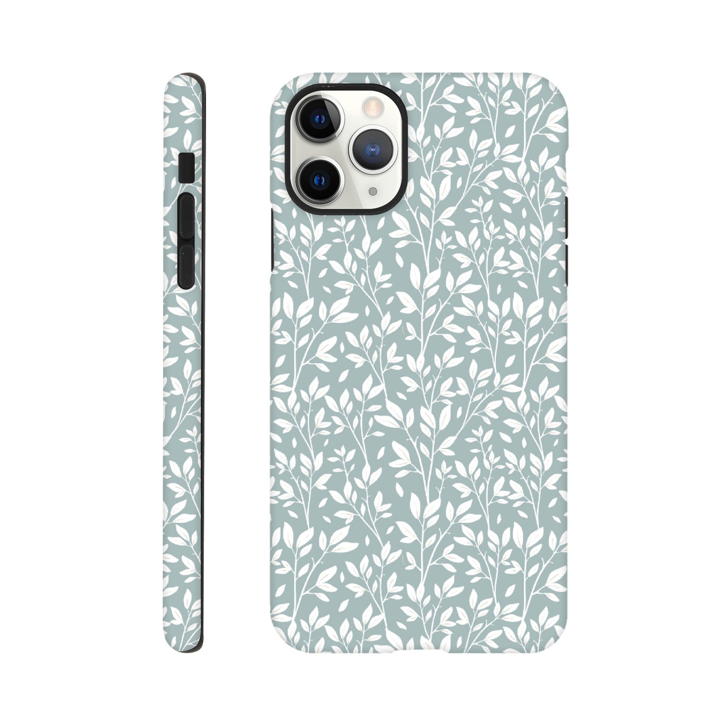 Sage Green Botanical Leaves Phone Case - Stylish & Protective