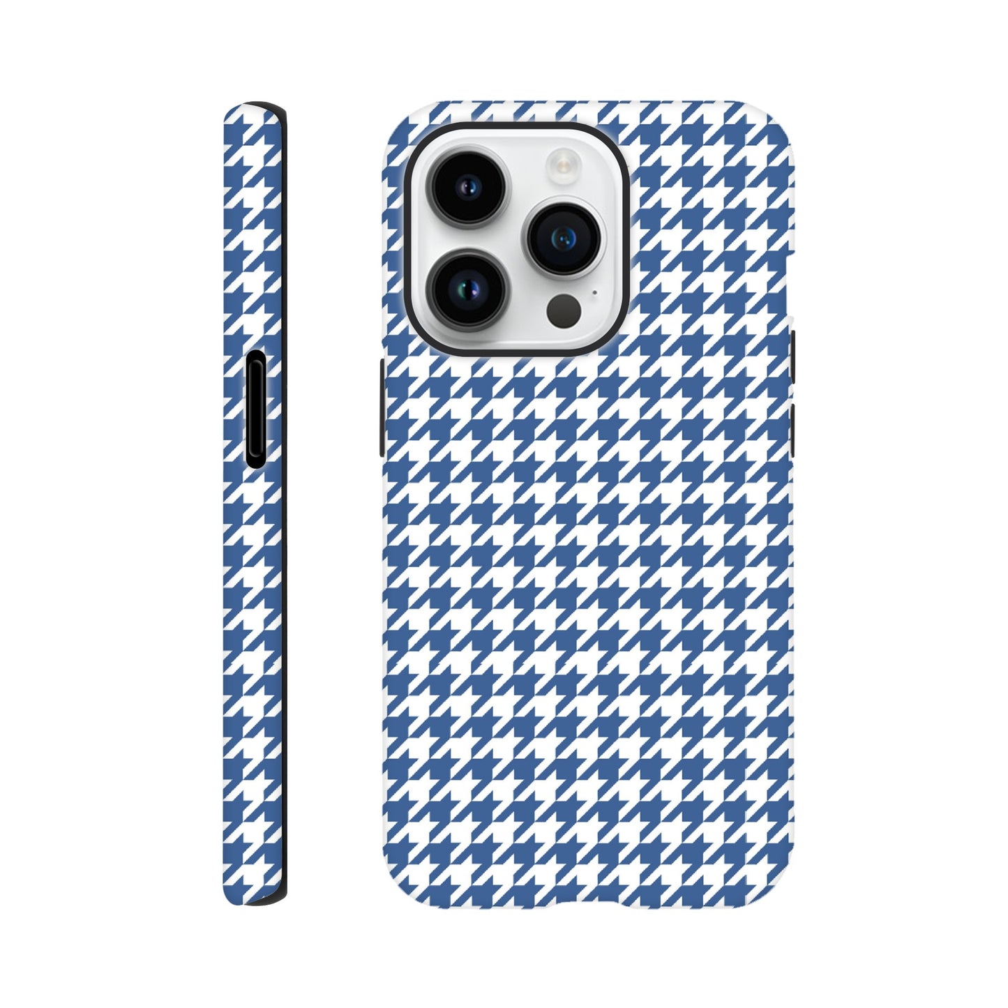 Houndstooth Pattern in Integra Blue - Phone Case