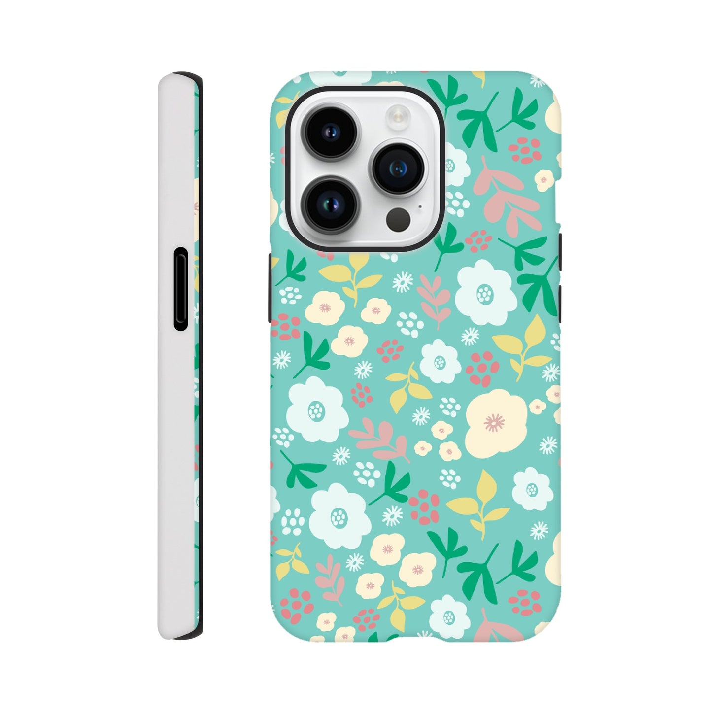 Spring Flowers on Green - Phone Case