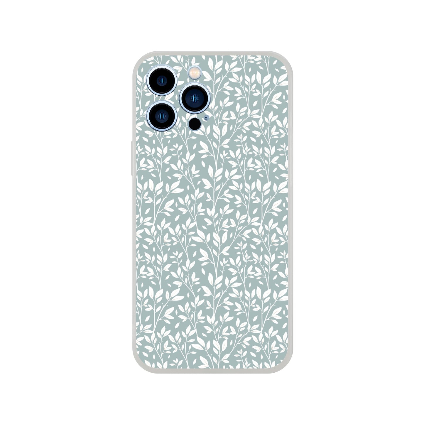 Sage Green Botanical Leaves Phone Case - Stylish & Protective