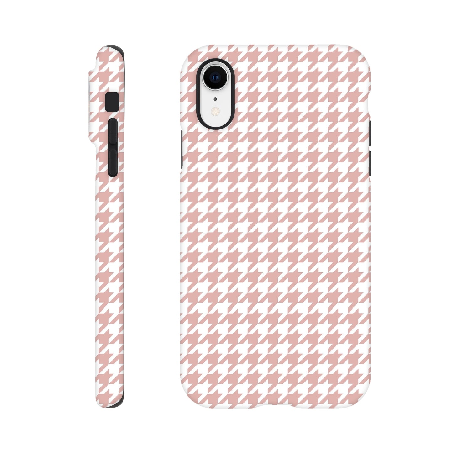 Houndstooth Pattern in Pink - Phone Case