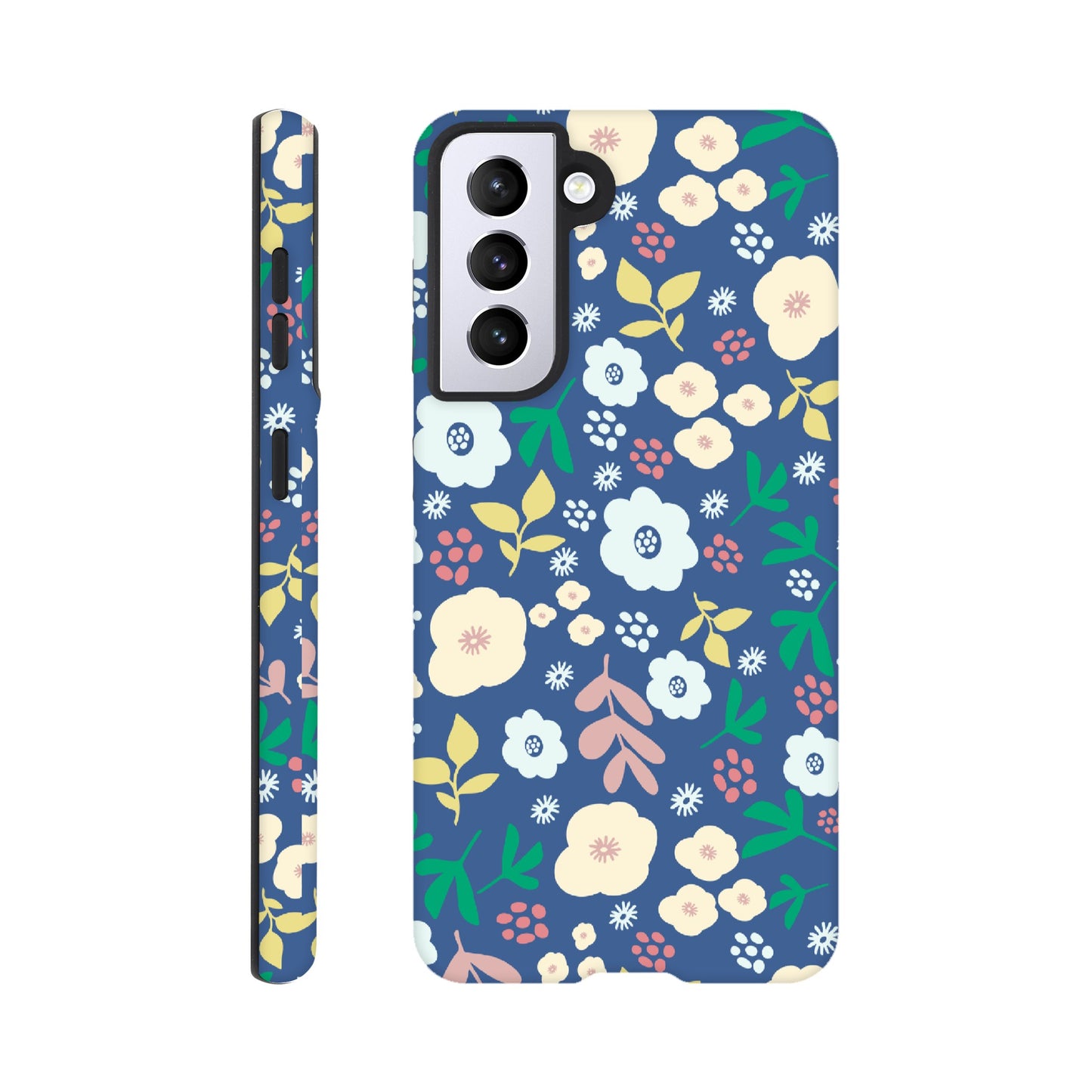 Spring Flowers on Blue - Phone Case