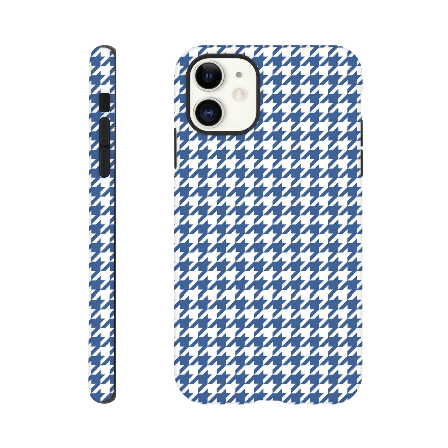 Houndstooth Pattern in Integra Blue - Phone Case