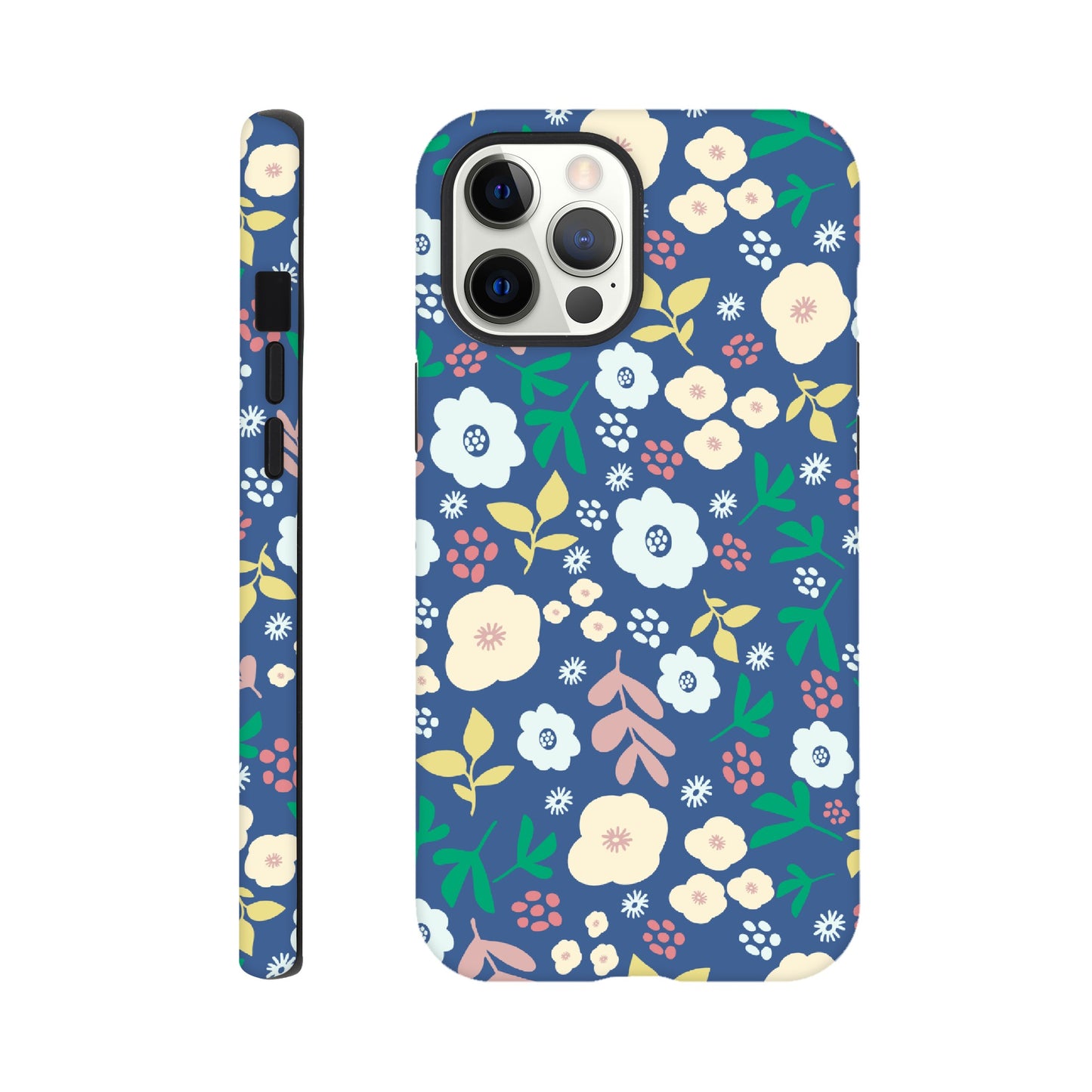 Spring Flowers on Blue - Phone Case