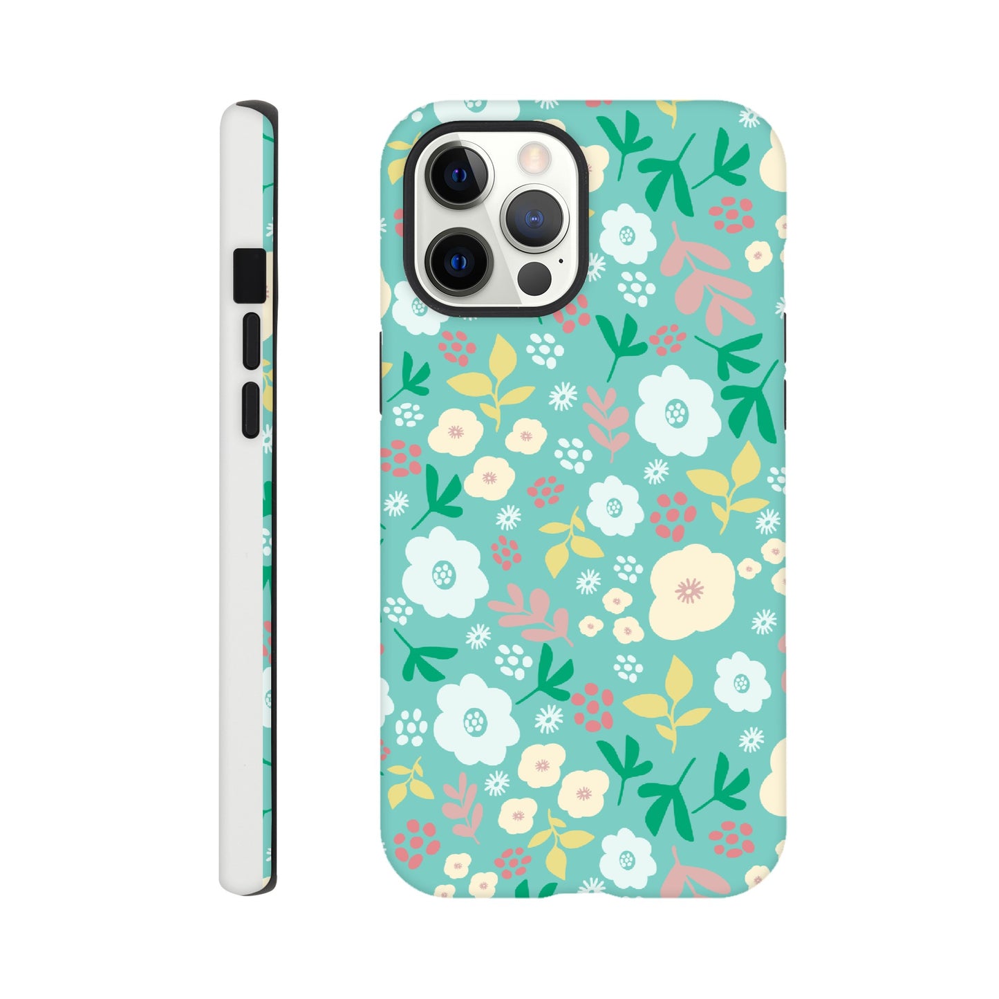 Spring Flowers on Green - Phone Case