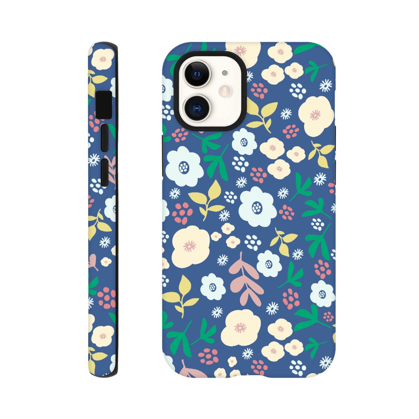 Spring Flowers on Blue - Phone Case