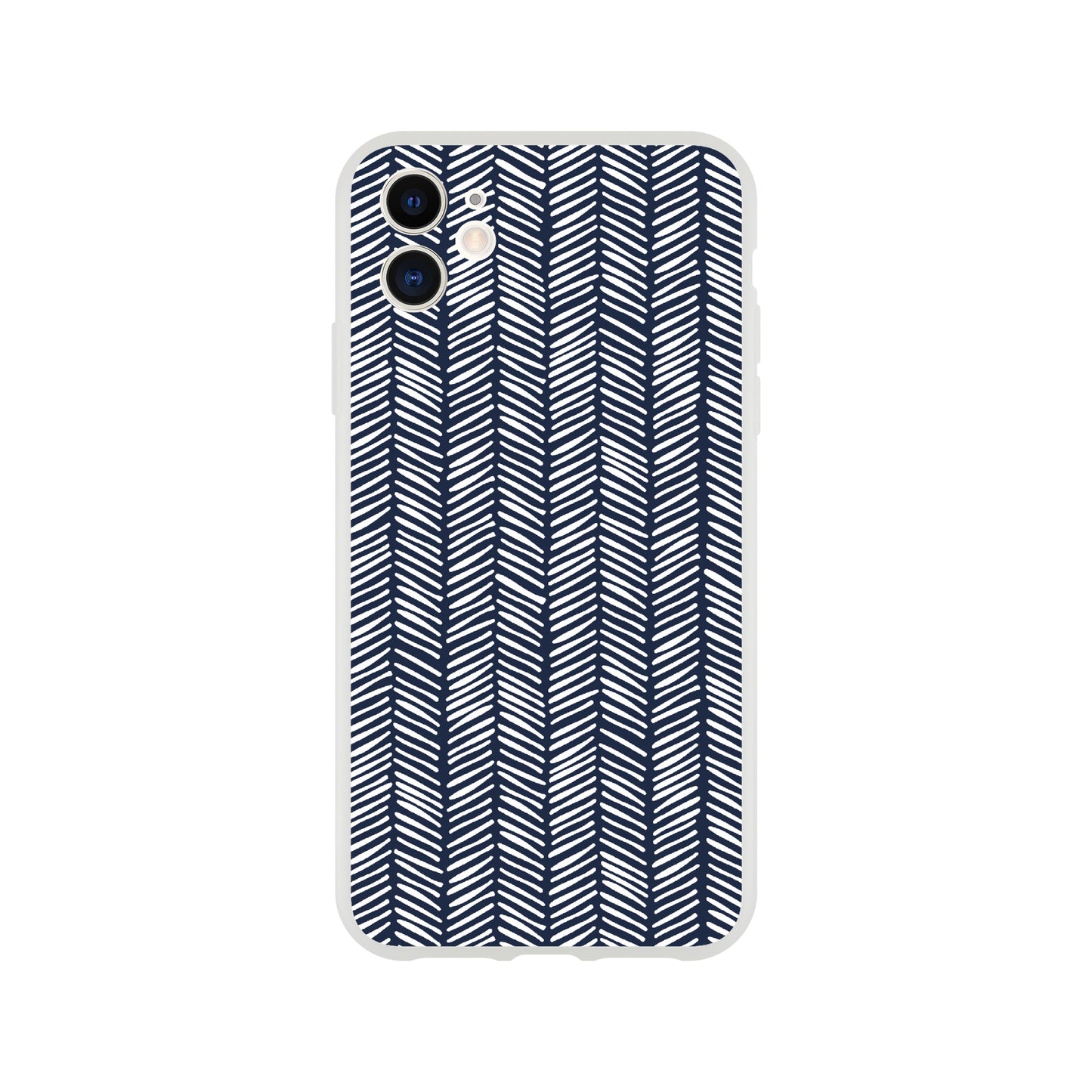 Herringbone Pattern in Navy Blue - Phone Case