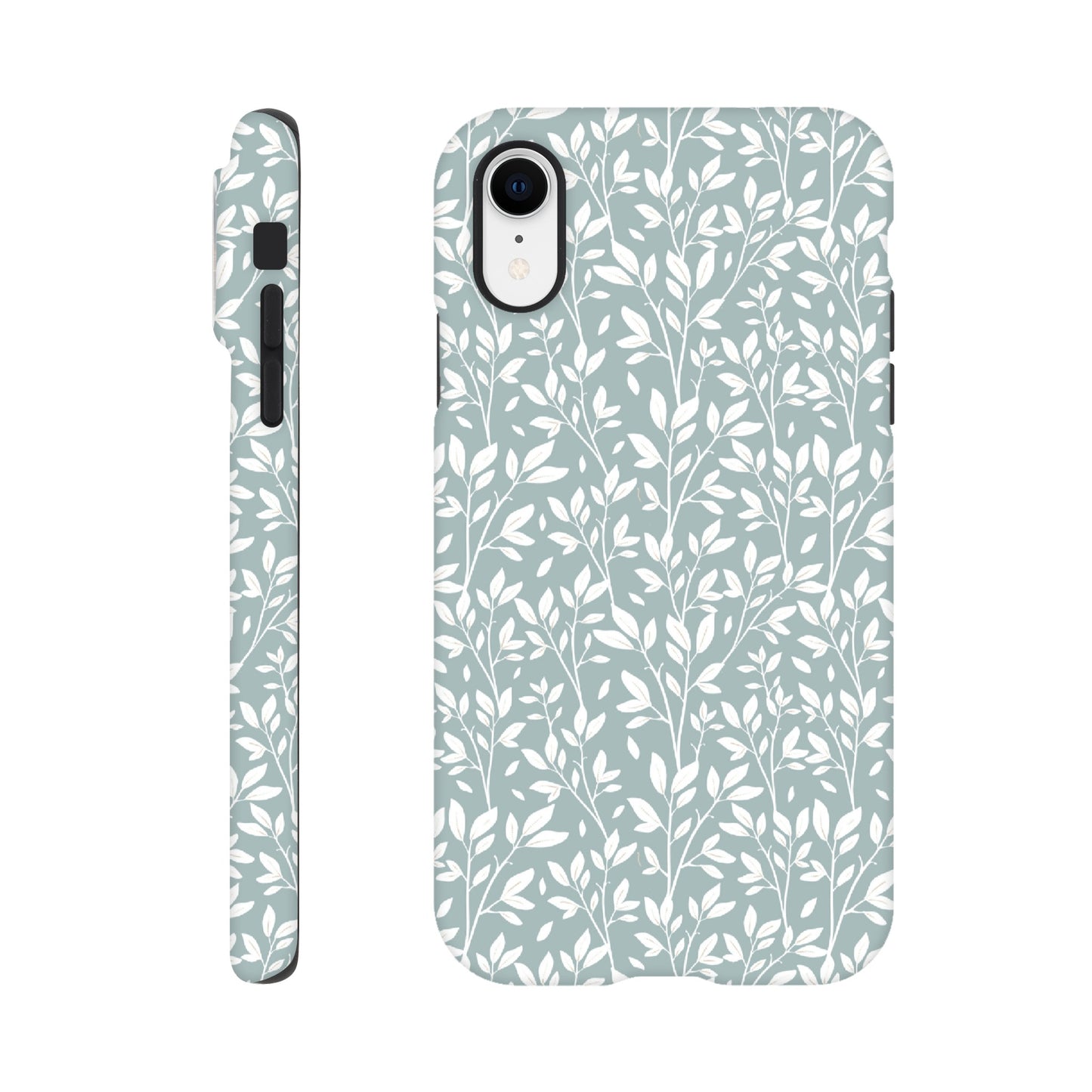 Sage Green Botanical Leaves Phone Case - Stylish & Protective