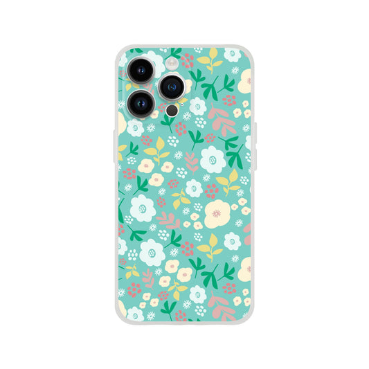 Spring Flowers on Green - Phone Case