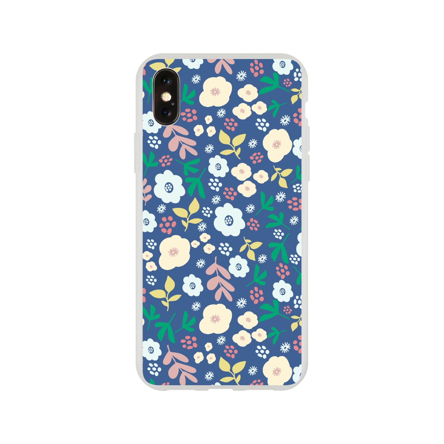 Spring Flowers on Blue - Phone Case