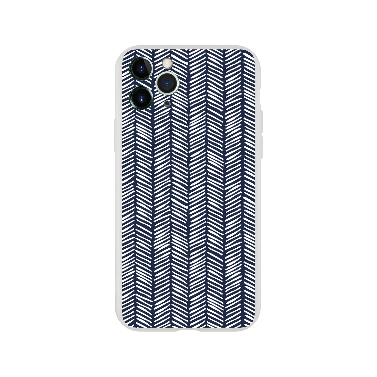 Herringbone Pattern in Navy Blue - Phone Case