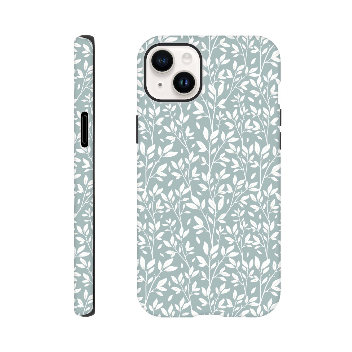 Sage Green Botanical Leaves Phone Case - Stylish & Protective