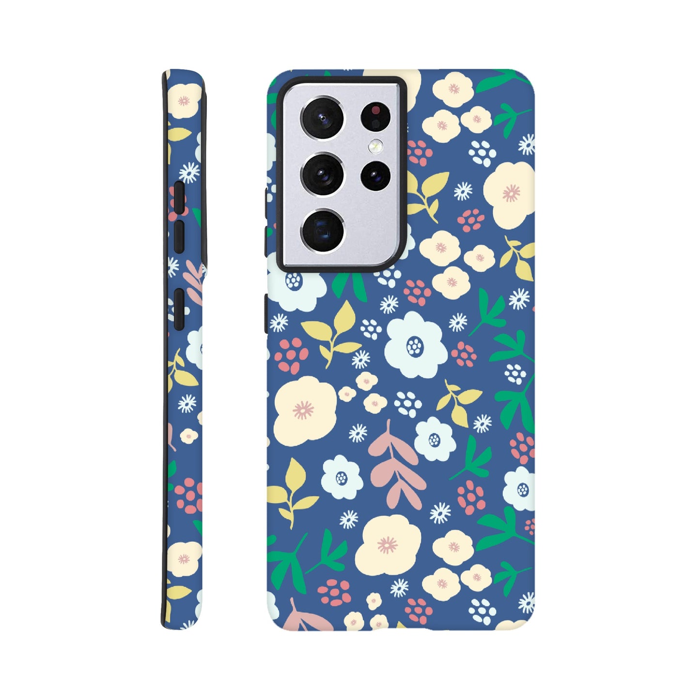 Spring Flowers on Blue - Phone Case