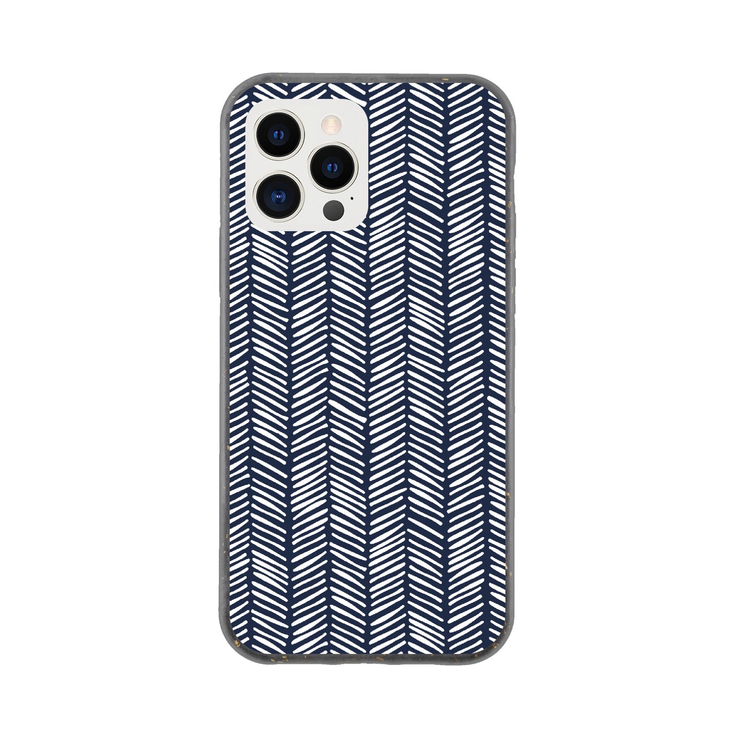 Herringbone Pattern in Navy Blue - Phone Case