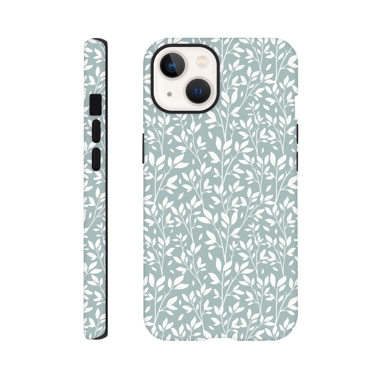 Sage Green Botanical Leaves Phone Case - Stylish & Protective