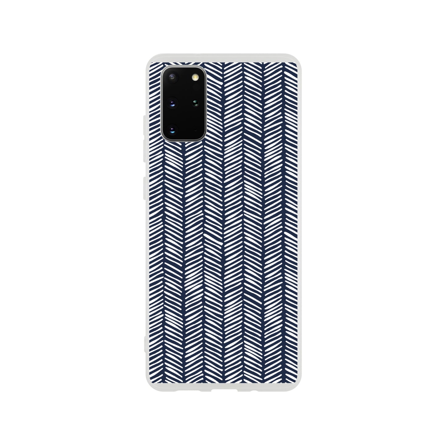 Herringbone Pattern in Navy Blue - Phone Case