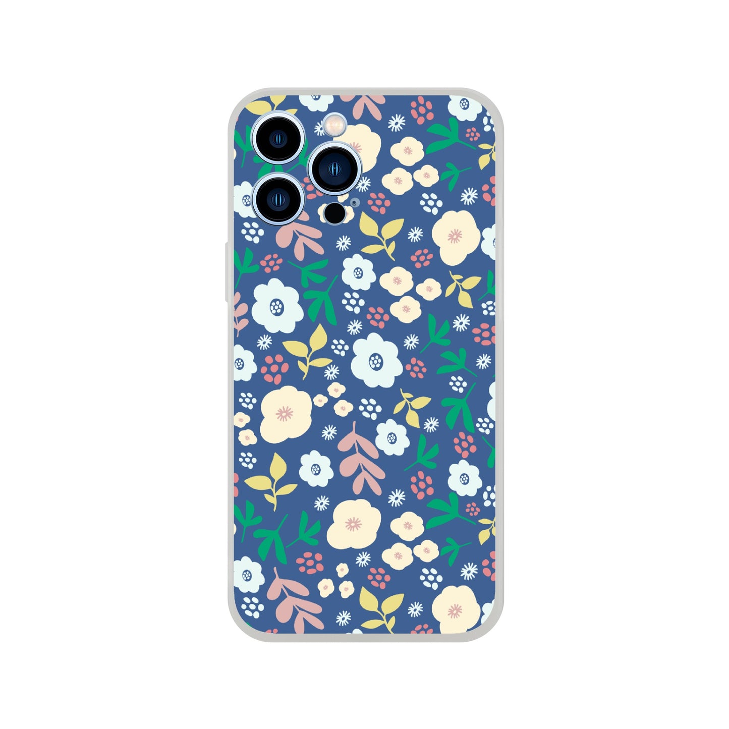 Spring Flowers on Blue - Phone Case