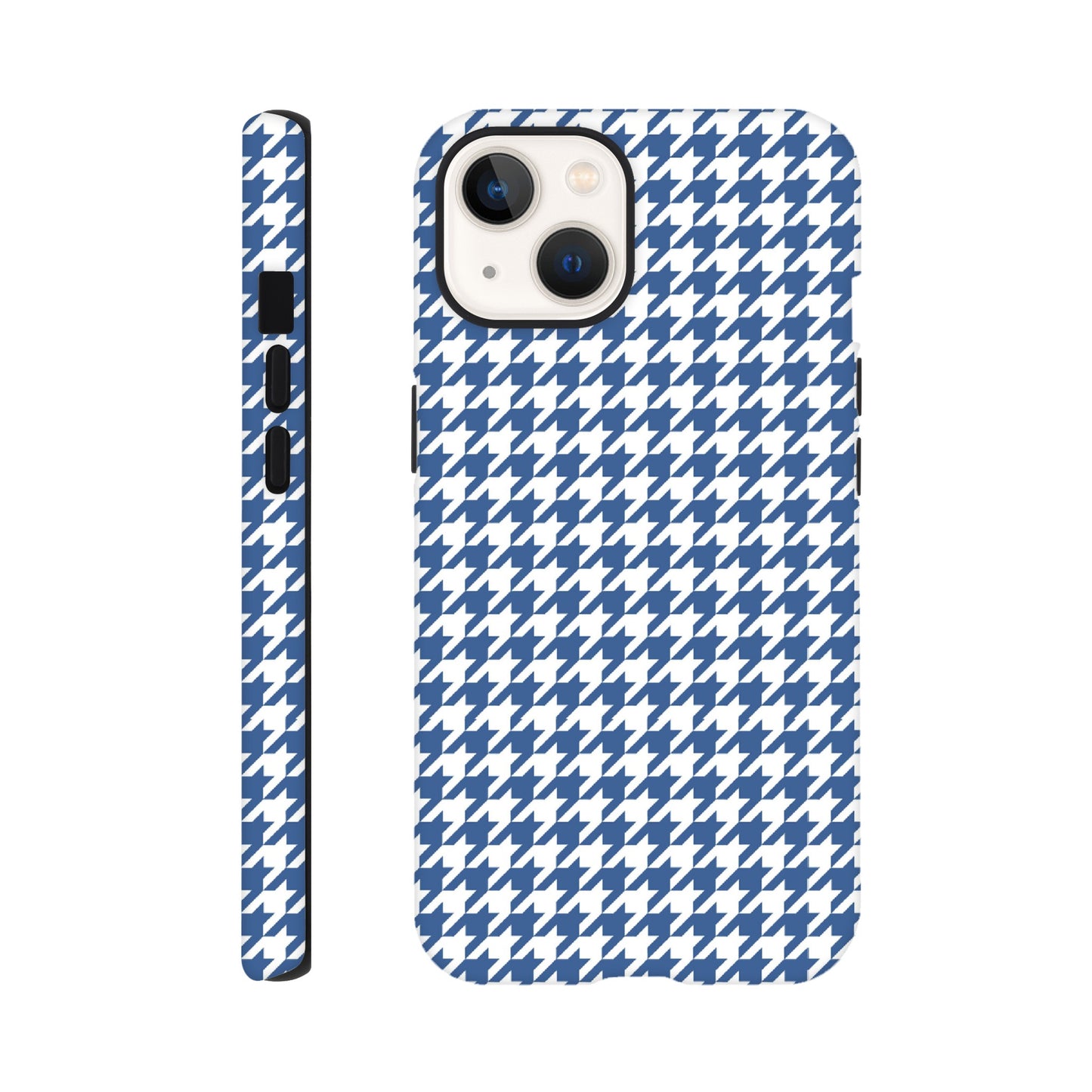 Houndstooth Pattern in Integra Blue - Phone Case