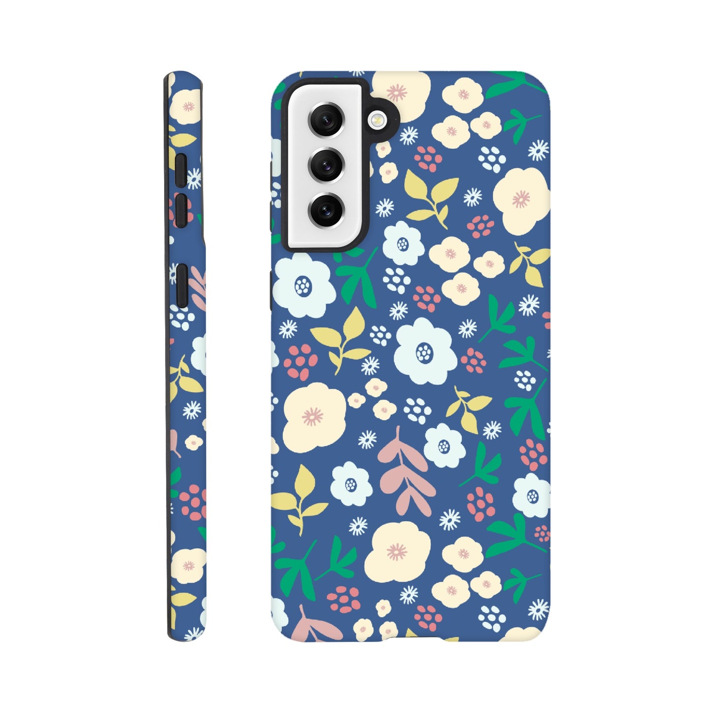 Spring Flowers on Blue - Phone Case