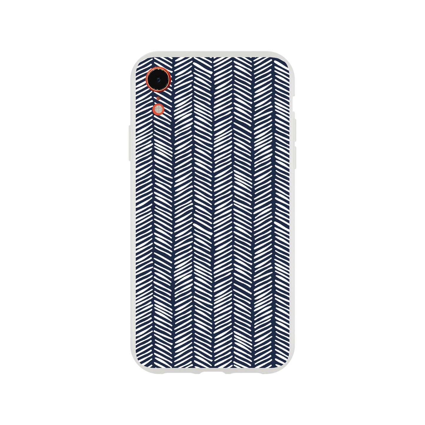 Herringbone Pattern in Navy Blue - Phone Case