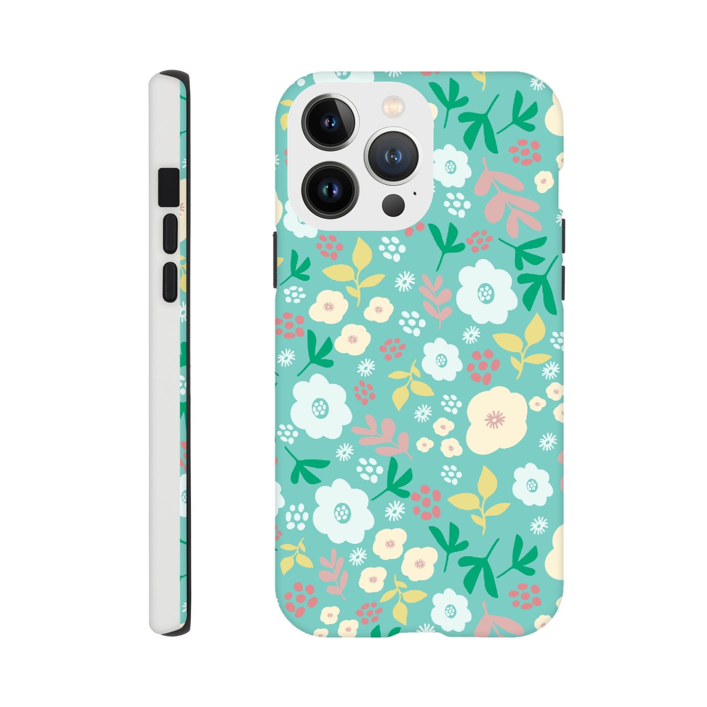 Spring Flowers on Green - Phone Case