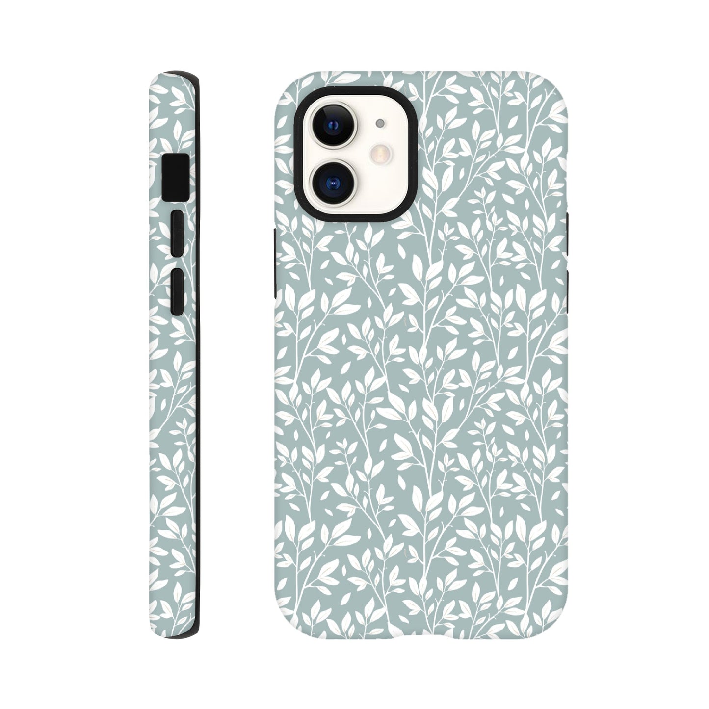 Sage Green Botanical Leaves Phone Case - Stylish & Protective