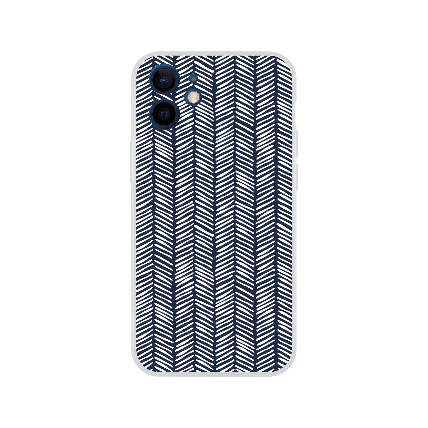 Herringbone Pattern in Navy Blue - Phone Case