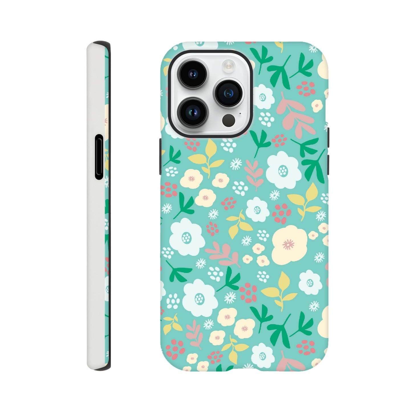 Spring Flowers on Green - Phone Case