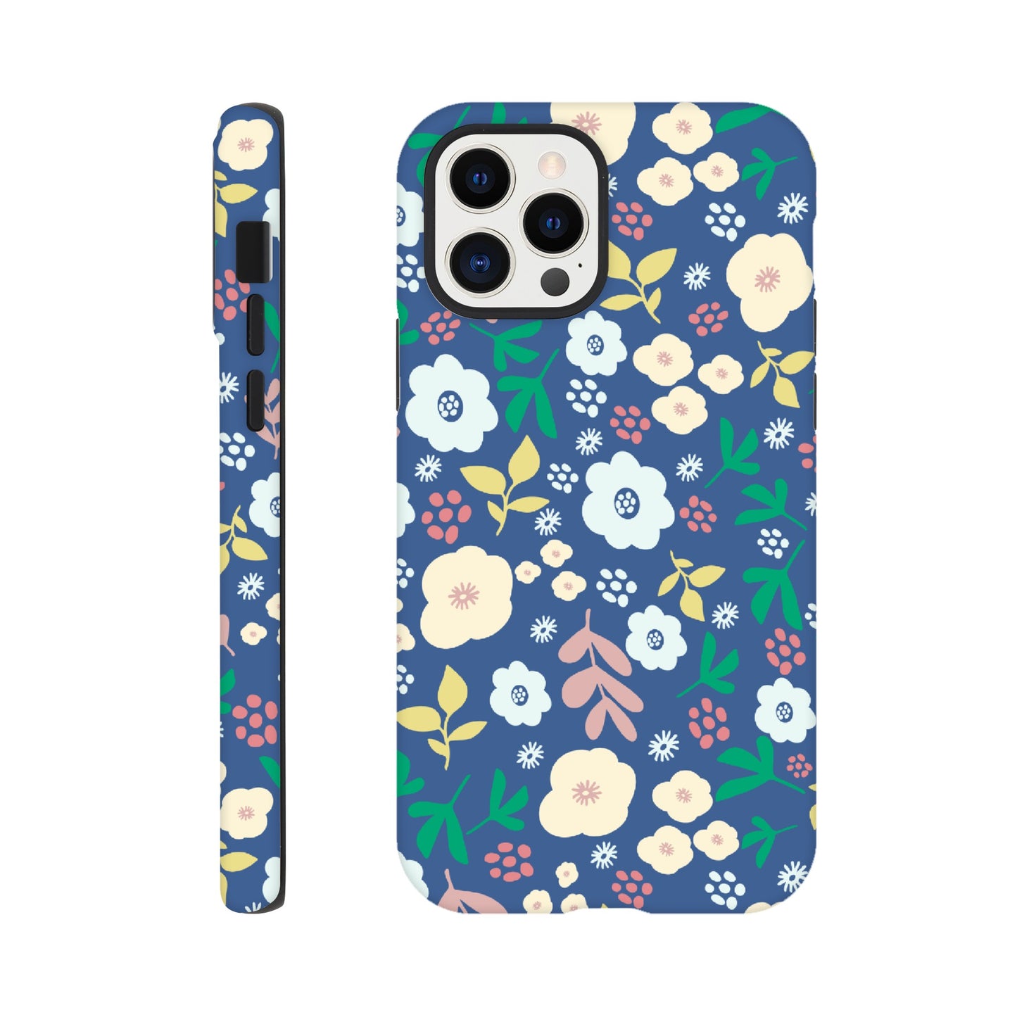 Spring Flowers on Blue - Phone Case