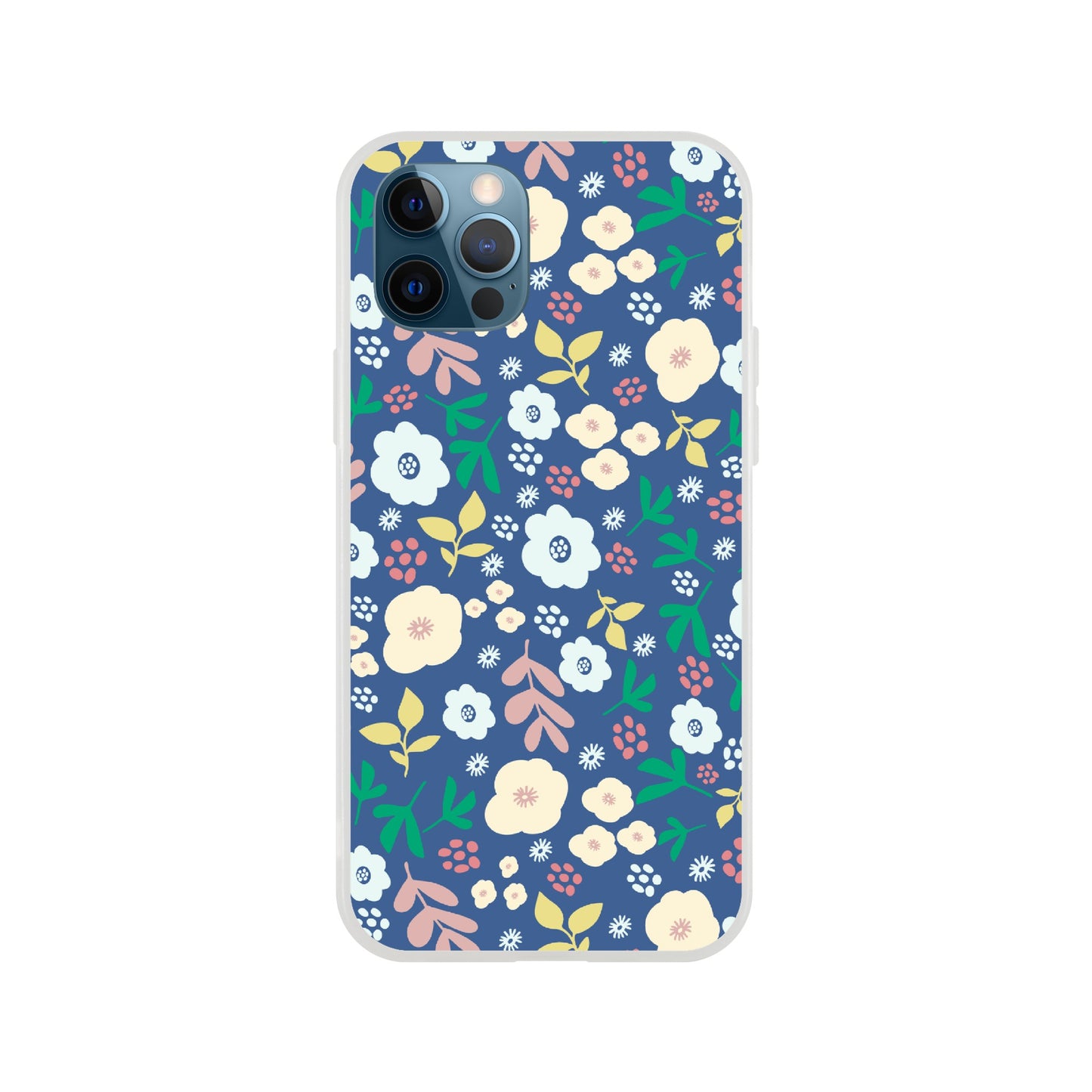 Spring Flowers on Blue - Phone Case