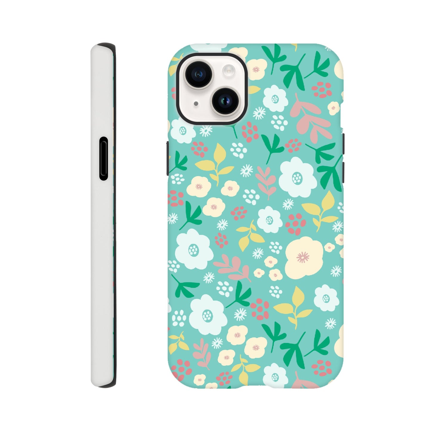 Spring Flowers on Green - Phone Case