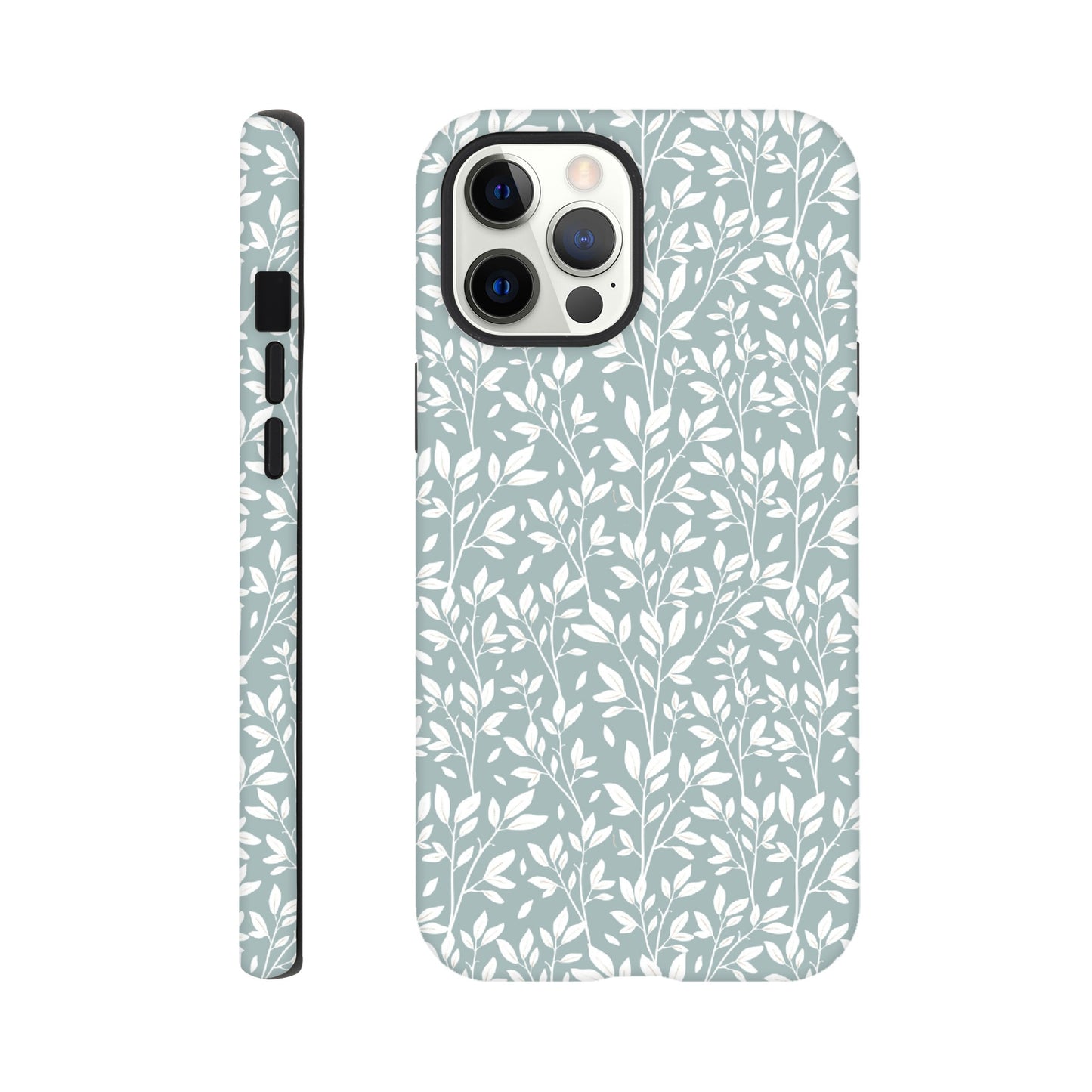 Sage Green Botanical Leaves Phone Case - Stylish & Protective