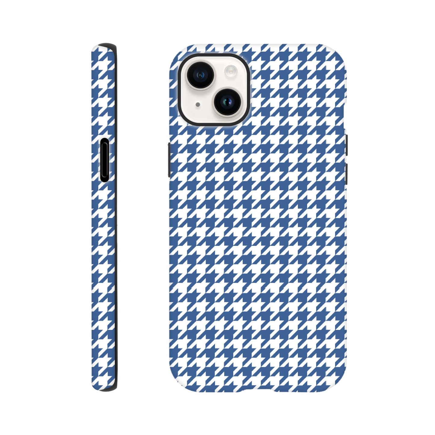 Houndstooth Pattern in Integra Blue - Phone Case