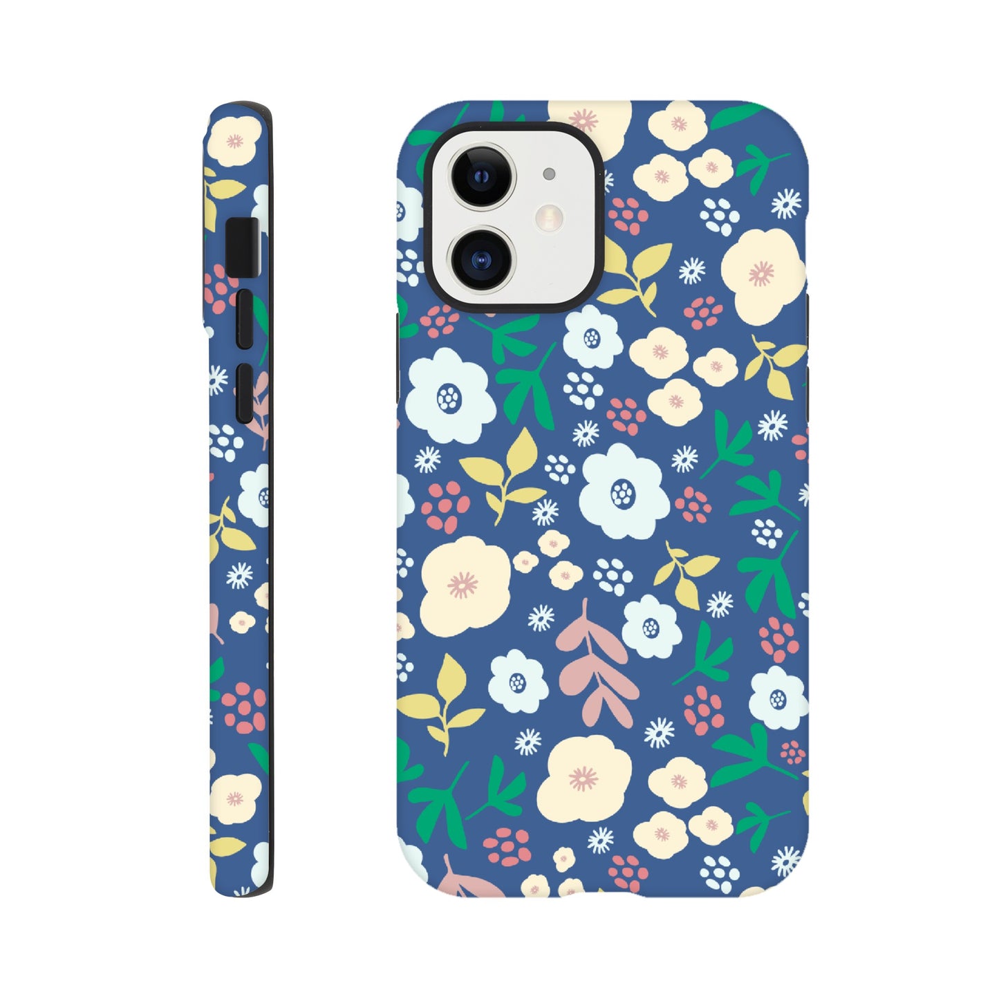 Spring Flowers on Blue - Phone Case